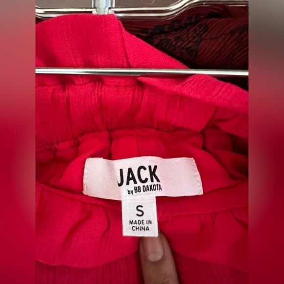 JACK by BB Dakota  Senorita Paper Bag Short in Hibiscus  New no tag - Picture 3 of 7